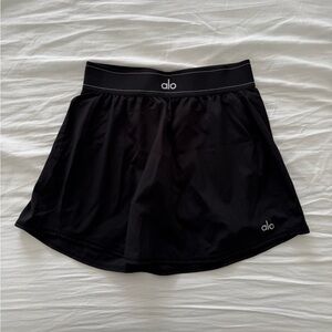 ALO Match Point Tennis Skirt — Black XS